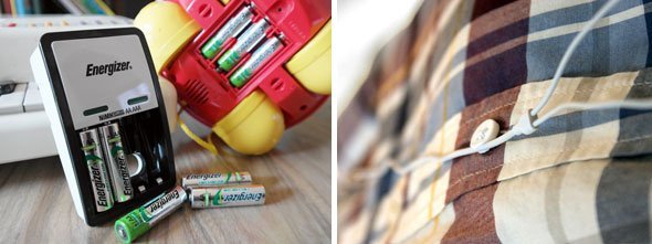 batteries Preventing buttons